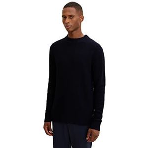 TOM TAILOR Uomini Gebreide trui met wol 1033526, 10668 - Sky Captain Blue, XXL