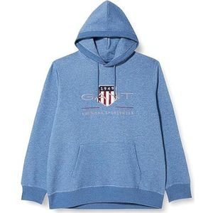 GANT REG Archive Shield Hoodie, Dusty Blue Sea, L