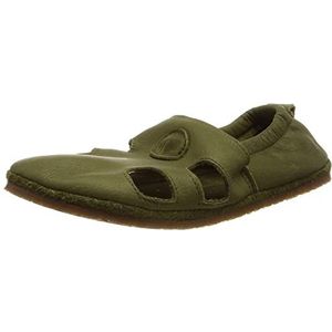 Pololo Unisex kinderen barefoot zomer outdoor groene platte slippers, groen, 29 EU