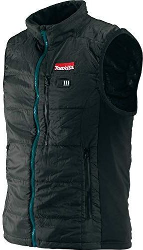 Makita DCV202ZM Accu Verwarmd Vest - Zwart - Polyester - 28 Uur Warmte