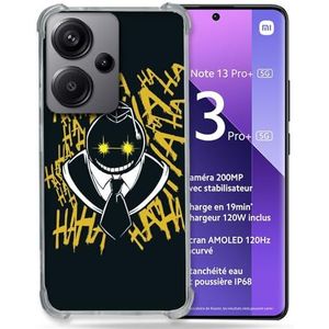 Cokitec Versterkte hoes voor Xiaomi Redmi Note 13 Pro Plus 5G Manga Assassination Classroom Kuro Zwart