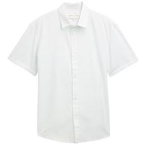 TOM TAILOR Denim heren overhemd, 37861 - Off White Dark Dots Structuur, XXL