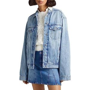 Pepe Jeans Alice Jas voor dames, Blauw (Denim-PF0), S