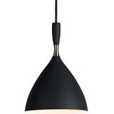 Northern Dokka hanglamp, staal, 100 W, zwart, 24 x 16,5 cm