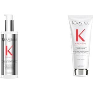 Kérastase, Herstellende routine voor beschadigd haar, Set met Shampoo en Conditioner, Intens verzorgend, Citroenzuur & Glycine, Voor overbewerkt & beschadigd haar, Première