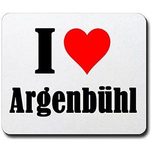 EXKLUSIV: Mousepad "I Love Argenbühl" in White, een geweldig cadeau-idee voor je partner, collega's en nog veel meer!