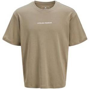 Jack & Jones jprblaatelier ss tee, grijsbeige, XL