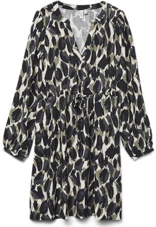 Bedrukte, korte jurk VERO MODA. Viscose materiaal. Maten M. Andere kleur