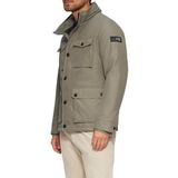 s.Oliver - Gevoerde Jas - Groen - Opstaande Kraag, Lange Mouwen, Regular Fit