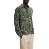 Overhemd - Multicolor - Langarmshirt - Regular Fit - Tropische Bladeren