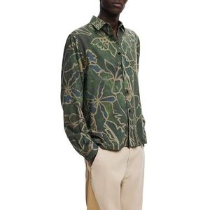 Overhemd - Multicolor - Langarmshirt - Regular Fit - Tropische Bladeren