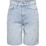 Only - Onlhope Hw Rhs - Shorts - Lichtblauw - Denim - Losse Pasvorm