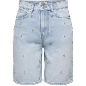 Only - Onlhope Hw Rhs - Shorts - Lichtblauw - Denim - Losse Pasvorm