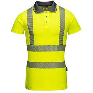 Portwest LW72YERS Hi-Vis Ladies Pro Polo Shirt, Small, Yellow
