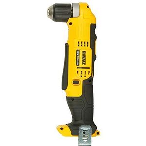 DeWalt DCD740NT Accu-haakse boormachine (18 volt, voor boorwerkzaamheden op zeer hoekige plaatsen, twee snelheden, incl. accessoires en TSTAK Box II, levering zonder accu en oplader)