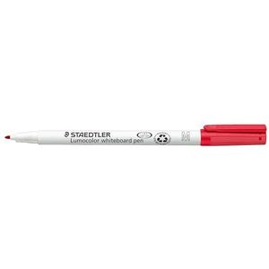 Staedtler 301-2 Lumocolor whiteboardstift M-punt circa 1,0 mm, 10 stuks in kartonnen etui, rood