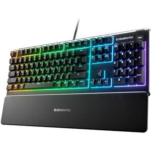 SteelSeries Apex 3 - RGB-gaming-toetsenbord - Spaans QWERTY - Waterdicht - IP32