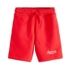 AMERICAN COLLEGE USA Uniseks bermuda shorts voor jongens en meisjes, rood, 8 Jaar