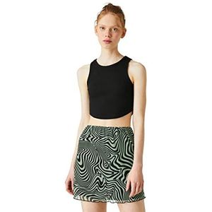 Koton Dames halter Neck Crop Tank Top, zwart (999), S