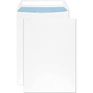 Netuno 50 witte B5 enveloppen 176x250mm rechte klep drukgevoelig zonder venster 90g voor brieven facturen