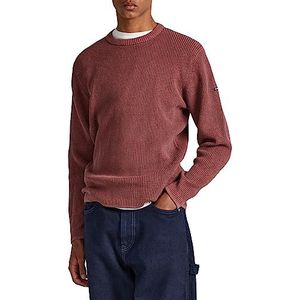 Pepe Jeans Heren Dean Crew Neck Sweater, Rood (geplette bessen), S