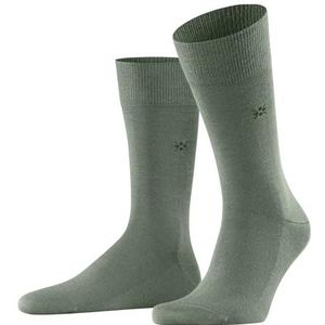 Burlington - Leeds - Heren Sokken - Groen Sage 7068 - Katoen Wol - 1 Paar
