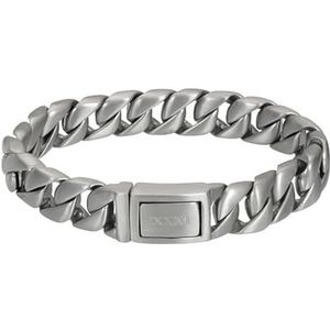 iXXXi Men Roestvrij stalen Heren armband France Zilver Mat | 19.5cm