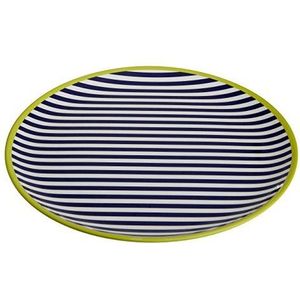 Premier Housewares Mimo Stripe dienblad, Melamine, meerkleurig, 36 x 36 x 2 cm