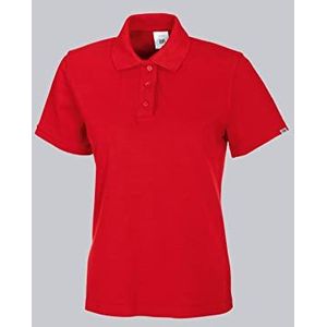 BP 1648 181 dames poloshirt van duurzaam gemengd weefsel rood, maat XS