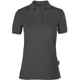 HRM Dames Luxe Polo, Donkergrijs, Maat XL I Premium Dames Poloshirt Gemaakt van 100% Katoen I Basic Polo Shirt Kleurecht Wasbaar tot 60°C I Hoge Kwaliteit & Duurzame Dameskleding