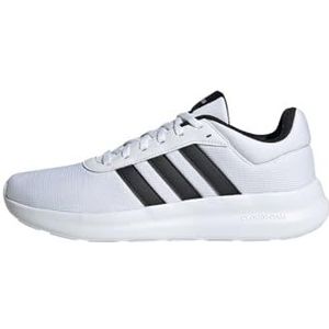 adidas Lite Racer 4.0 Lage voetbalschoenen voor heren, Ftwr White Core Zwart Kern Zwart, 45 1/3 EU