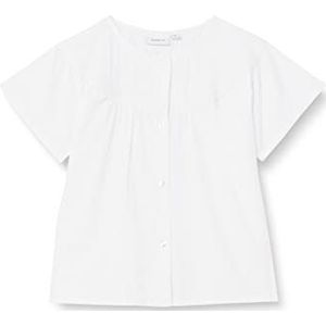 Bestseller A/S Meisjes NMFHILLA SS T-shirt, Bright White, 92, wit (bright white), 92 cm