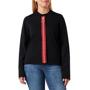 Love Moschino Cardigan voor dames, zwart, 40, zwart, 40