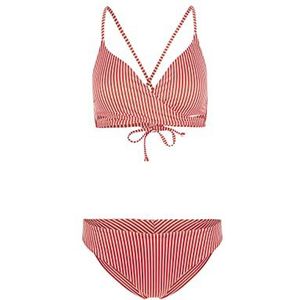O'NEILL BAAY MAOI Bikini, 33026 Red Simple Stripe, Regular voor dames, 33026 Red Simple Stripe
