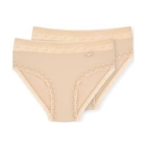 Dagi Damesslips met normale taille, set van 2, nude, XXL, nude, M