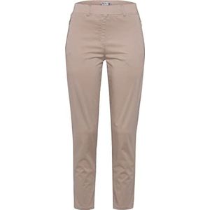 Raphaela by Brax Lavina Zip 6/8 Super Light Cotton Broek, Sand, 48 voor dames, Zand, 46