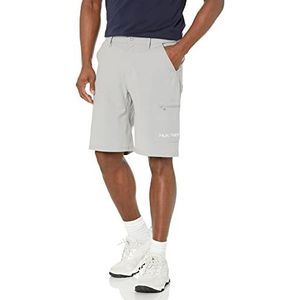 HUK Men's Standard Next Level Quick-Drying Performance Fishing Shorts, Overcast Grey, Large