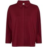 Overhemdblouse met blinde knoopsluiting, model 'CELIA'