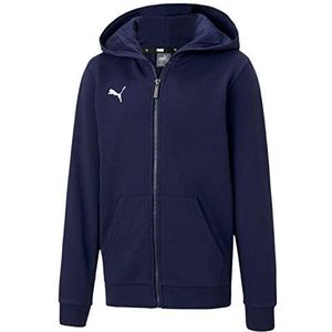 PUMA Kinder teamGOAL 23 Casuals Hooded Jacket Jr Kapuzenjacke, Peacoat, 116