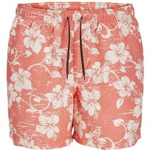 JJ REBEL Jrebhawaii zwemshort print, hot coral, M