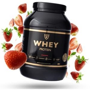 Rebuild Nutrition Whey ProteÃ¯ne - Aardbei smaak - Whey Protein - ProteÃ¯ne Poeder - Hoogwaardige Eiwitpoeder - 80 Eiwitshakes - 2000 gram