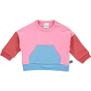 Fred's World by Green Cotton Sweat Block sweatshirt baby trui meisjes en meisjes, Roze, 98