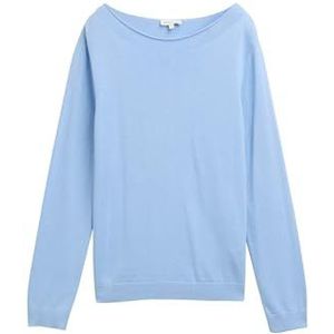 TOM TAILOR Dames 1047697 Pullover Sweater, 34587-Light Fjord Blauw, XL, 34587 - Licht Fjord Blauw, XL