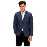 SELETED HOMME Heren Slhslim-Wells Structure BLZ B Noos Blazer, Navy blazer/detail: structuur, 48