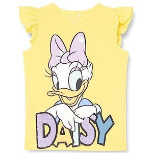 Bestseller A/S Meisjes NMFMAISE Daisy SS TOP WDI T-shirt, Aspen Gold, 92, aspen goud, 92 cm