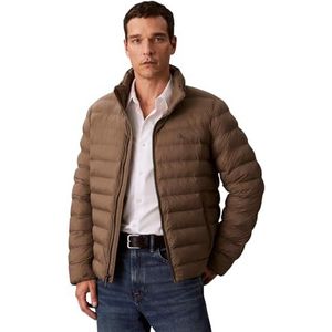 Calvin Klein - Gewatteerde Jas - Morel - Met Capuchon in de Kraag