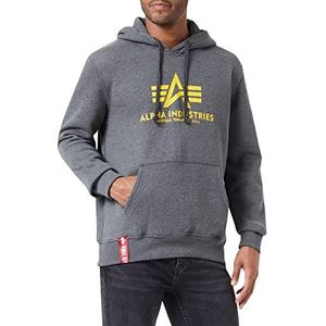 ALPHA INDUSTRIES basic herentrui met capuchon, grijs (Charcoal Heather - 315), XXL