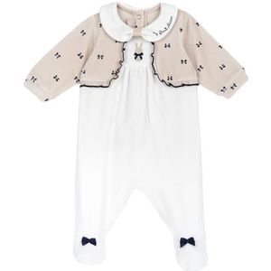 Chicco, Rompertje voor pasgeborenen en pasgeborenen van warm en zacht chenille, met comfortabele opening in het kruis, ideaal voor de winter, kleding voor jongens en meisjes, 0-24 maanden, ontworpen