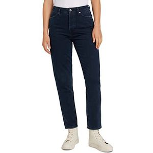 TOM TAILOR Denim Dames Mom Fit Jeans 1029167, 10173 - Dark Stone Blue Black Denim, 29