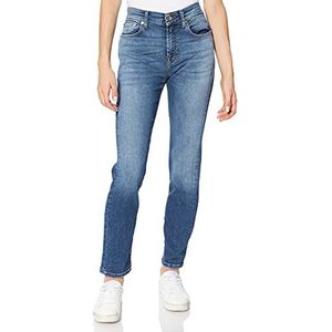 7 For All Mankind Dames Relaxed Skinny Slim Illusion Eco Beyond Jeans, lichtblauw, 25W x 30L